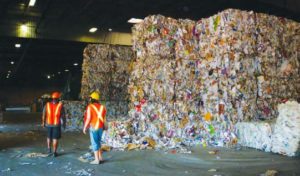 recycled sorted bales