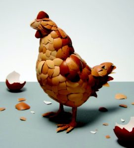 Egg shells recycled 