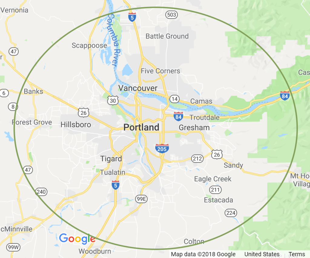 distribution map