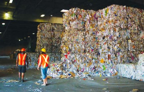 recycled sorted bales