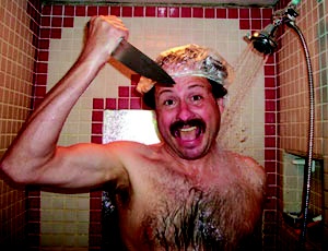 jeff yeager in shower