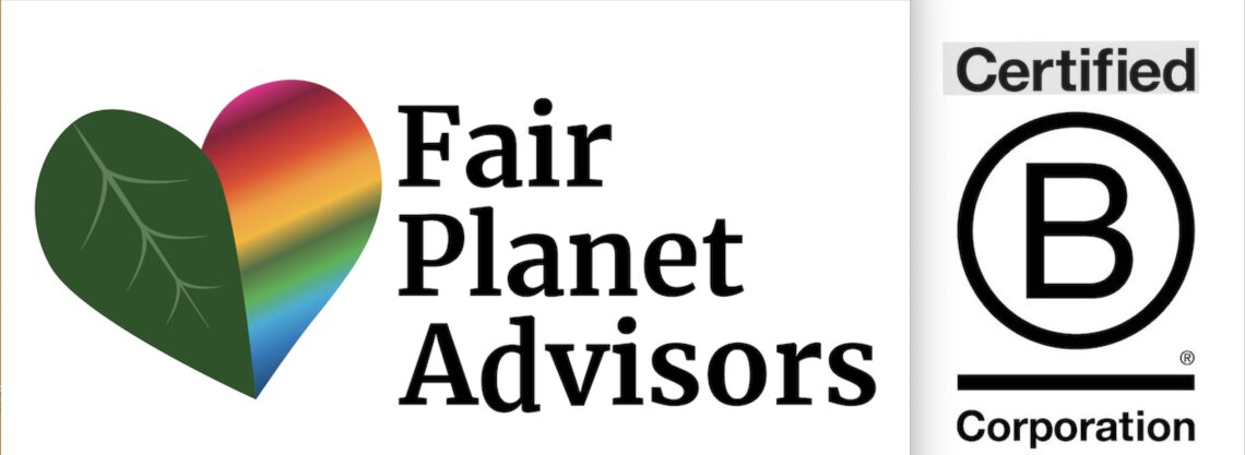 Fair Planet Advisors logo and B corp