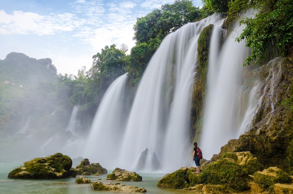 Conserve water waterfall