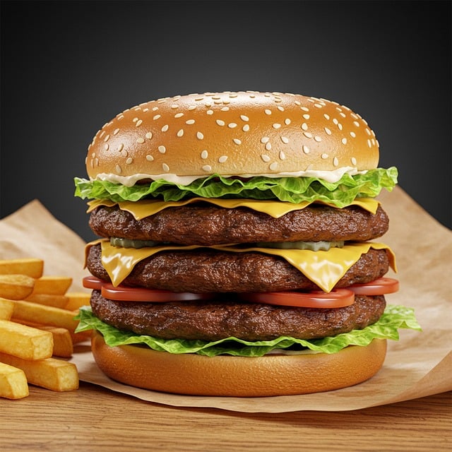 Hamburger from meat industry